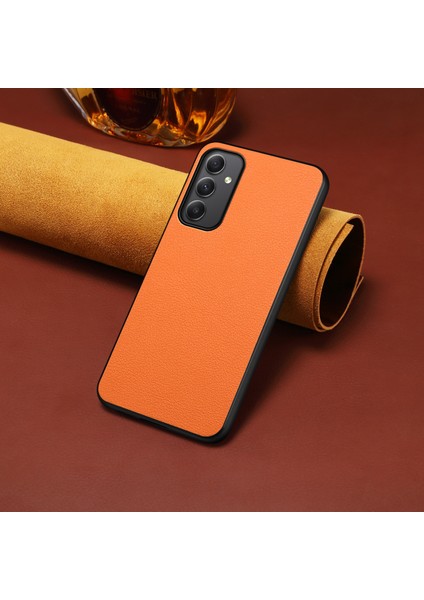 Samsung Galaxy A35 5g Çizilmez Buzağı Dokulu Deri Telefon Arka Kapağı (Yurt Dışından)