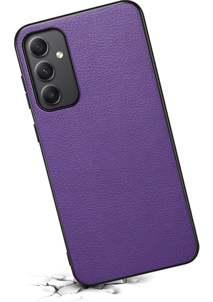 Samsung Galaxy A35 5g Çizilmez Buzağı Dokulu Deri Telefon Arka Kapağı (Yurt Dışından)