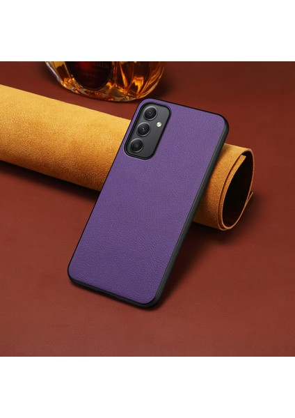 Samsung Galaxy A35 5g Çizilmez Buzağı Dokulu Deri Telefon Arka Kapağı (Yurt Dışından)