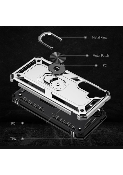 Samsung Galaxy A35 5g Yüzüklü Kickstand Tpu+Pc Düşmeye Dayanıklı Arka Kapak (Yurt Dışından) modelleri