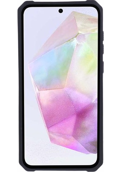 Samsung Galaxy A35 5g Telefon Kickstand Kılıfı Pc + Tpu Kapaklı Kart Tutucu (Yurt Dışından)