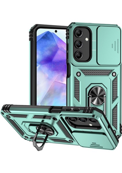 Samsung Galaxy A55 5g Combo Pc+Tpu Kickstand Düşmeyi Önleyici Telefon Kapağı (Yurt Dışından)