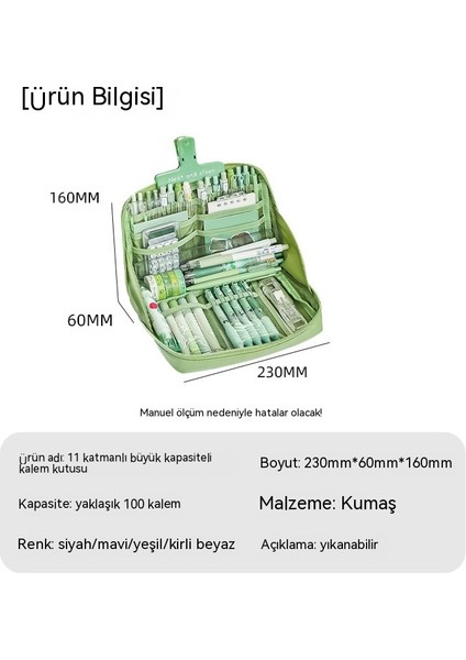 Erkekler ve Kızlar Için 12 Katmanlı Panda Büyük Kapasiteli Kalem Kutusu, Yüksek Değerli Kırtasiye Kalem Kutusu (Yurt Dışından)