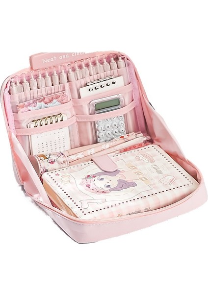 Erkekler ve Kızlar Için 12 Katmanlı Panda Büyük Kapasiteli Kalem Kutusu, Yüksek Değerli Kırtasiye Kalem Kutusu (Yurt Dışından)