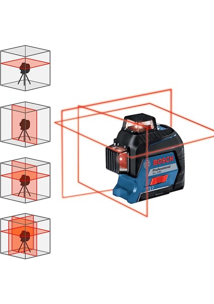 360° Tripodlu Lazer Gll 3-80 C