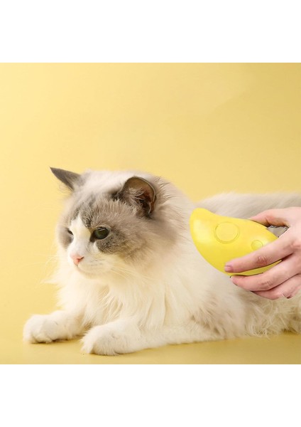 2 Adet Buharlı Kedi Fırçası - 3'ü 1 Arada Kedi Buharlı Fırça, Ücretsiz Öz, Kendi Kendini Temizleyen Buharlı Kedi Fırçası, Masaj Için Kedi Vapur Fırçası (Yurt Dışından)