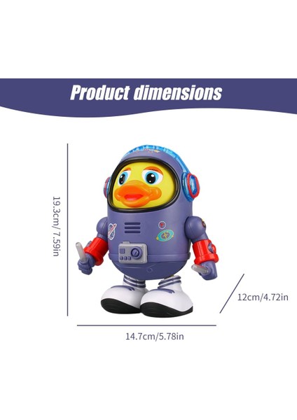 2024 Yeni Dans Uzay Ördek Oyuncak, Bebek Müzikal Oyuncaklar Ördek Elektronik Hayvan Oyuncak (Yurt Dışından)