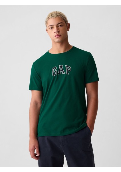 Erkek Yeşil Gap Logo T-Shirt