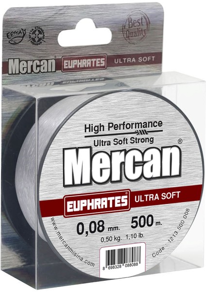 Euphrates Ultra Soft Şeffaf (500 M) Makara Misina