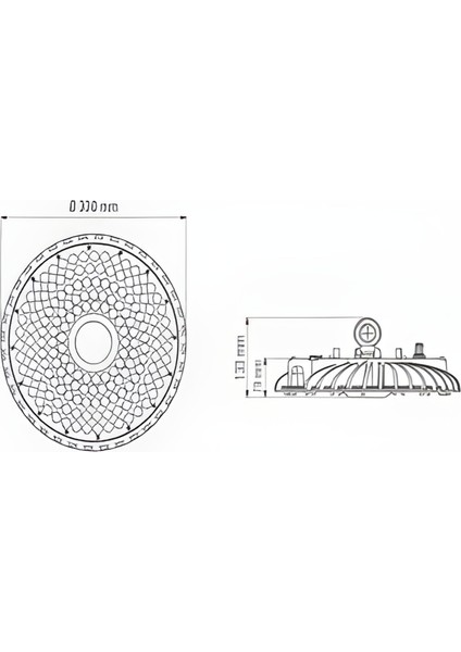 Tron Circle 150 W, IP65, 110 Lmw, Projektör