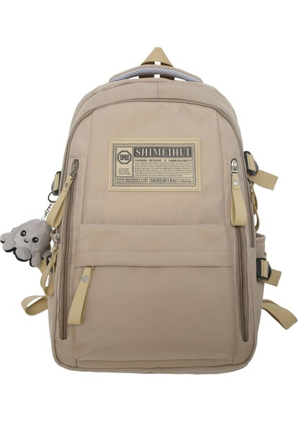 Büyük Kapasiteli Omuz Çantası Erkekler ve Kadınlar Yüksek Renkli Eğlence Okul Çantası Spor Rüzgarının Kore Versiyonu Ortaokul Lise Üniversite Öğrencileri Sırt Çantaları (Yurt Dışından)