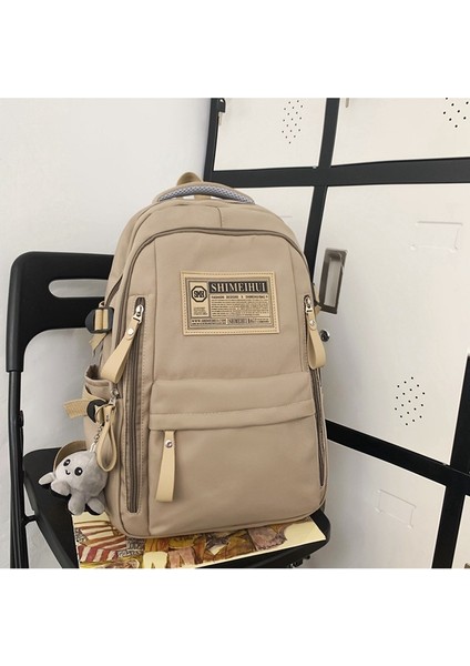 Büyük Kapasiteli Omuz Çantası Erkekler ve Kadınlar Yüksek Renkli Eğlence Okul Çantası Spor Rüzgarının Kore Versiyonu Ortaokul Lise Üniversite Öğrencileri Sırt Çantaları (Yurt Dışından) fiyatları