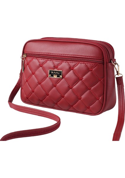 Trendy Kadın Çantası Çanta Elmas Pu Crossbody Çanta Yüzlerce Küçük Çanta Bayan Omuz Küçük Kare Çanta (Yurt Dışından)