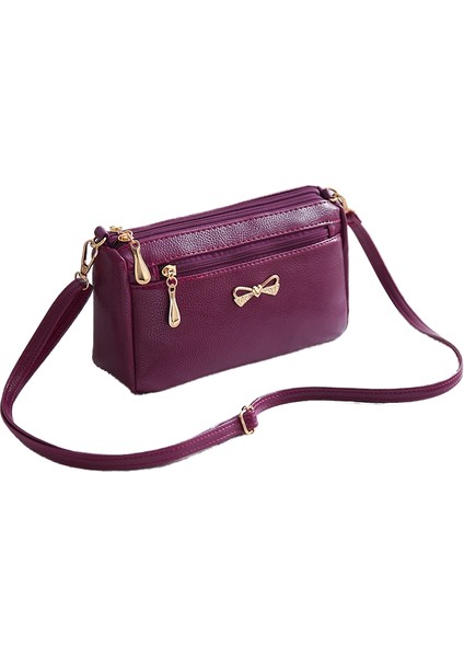 Çanta Yeni Anne Çantası Kore Versiyonu Moda Bayan Omuz Çantası Orta Yaşlı Kadın Çantası Crossbody Küçük Çanta (Yurt Dışından)