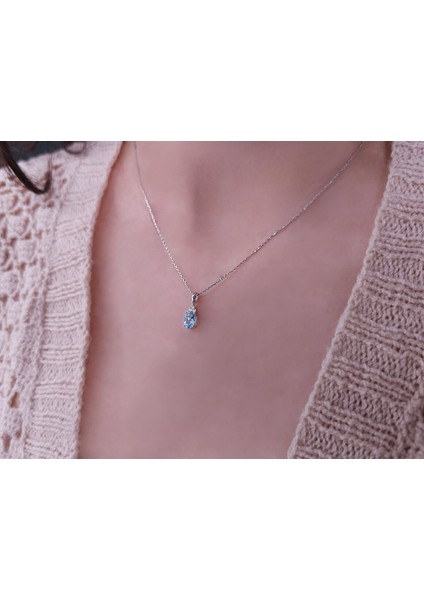ve Sky Blue Topaz Serenity Kolye 0417P0063 modelleri