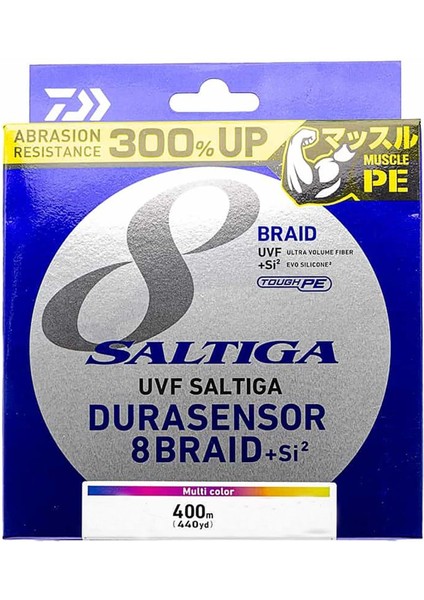 Saltiga 8 Braid Dura 400M Multicolor Ip Misina
