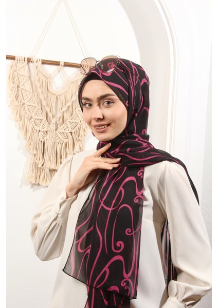 By Dilek Akhisarlı 8012 Desenli Şal