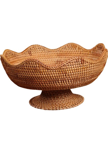 Rattan Meyvelik, Yemek Snack Servis Sepeti, Ayaklı Meyve Sepeti, Dokuma Meyve Büyük (Yurt Dışından) fiyatları