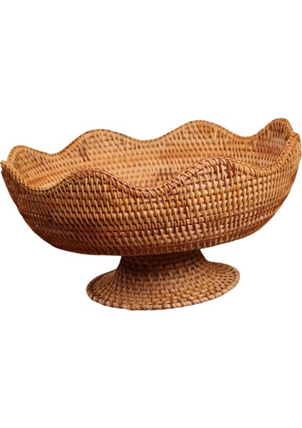Rattan Meyvelik, Yemek Snack Servis Sepeti, Ayaklı Meyve Sepeti, Dokuma Meyve Büyük (Yurt Dışından) fırsatları