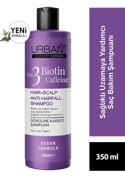 Urban Care Expert Series Biotin & Caffeine Dökülme Karşıtı Saç Bakım Şampuanı 350 ml