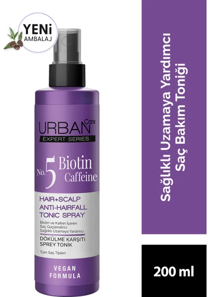 URBAN Care Expert Serisi Biotin ve Kafein  Saç Toniği-Hızlı Uzamaya -200 ML