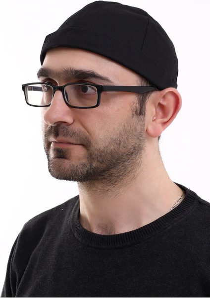 Ayarlanabilir Cırt Cırtlı Erkek Bere Takke - Siyah