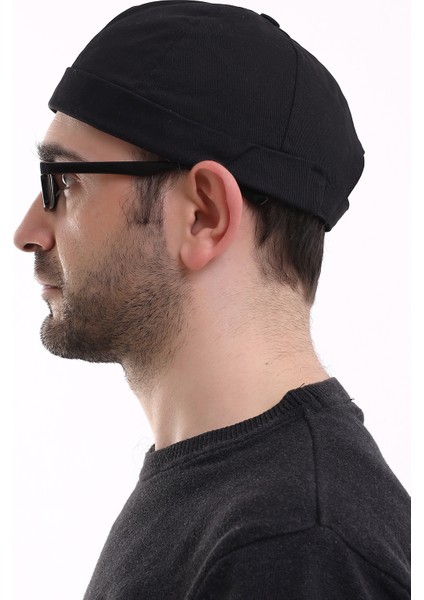 Ayarlanabilir Cırt Cırtlı Erkek Bere Takke - Siyah modelleri