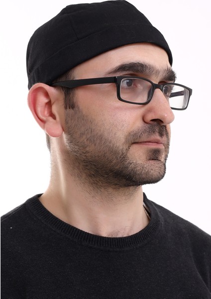 Ayarlanabilir Cırt Cırtlı Erkek Bere Takke - Siyah fırsatları