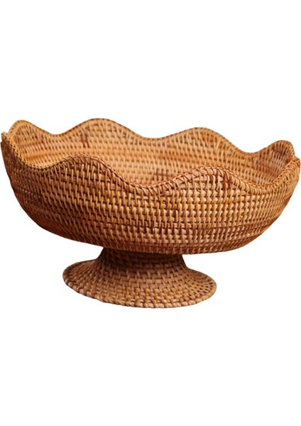 Rattan Meyvelik, Yemek Snack Servis Sepeti, Ayaklı Meyve Sepeti, Dokuma Meyve Büyük (Yurt Dışından) indirimleri