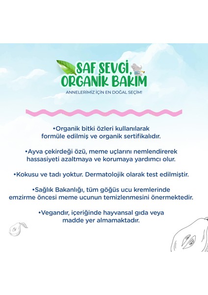 Wee Baby Organik Göğüs Ucu Kremi 30 ml