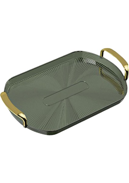 Altın Kulplu Çok Yönlü Tepsisi Tezgah Düzenleyici Dayanıklı Yeşil 38CMX24CM (Yurt Dışından) indirimleri