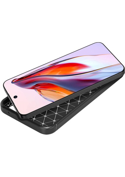 Samsung Galaxy A15 Uyumlu Kılıf Focus Karbon Dokulu Kamera Korumalı Silikon Kılıf