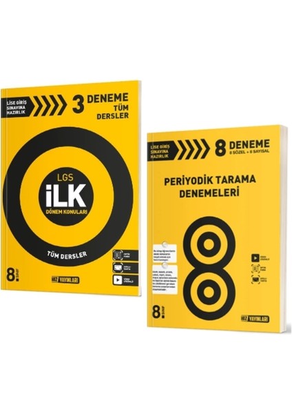 8. Sınıf 3'lü İlk Dönem Deneme ve Periyodik Tarama Denemeleri 2 Kitap