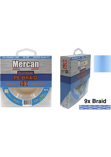 Pe Örgü Platinum X9 Mavi Ip 300M Makara Misina indirimleri