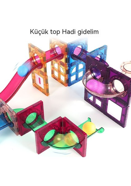 Janjon Star Renkli Pencere Parça Manyetik Parça Seti Haddeleme Topu Slayt Yapı Taşları Diy Montaj Entelektüel Gelişim Çocuk Eğitici Oyuncaklar 86 Parçalı Set (Yurt Dışından)