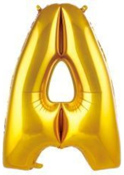 40 Inç 100 cm Altın Folyo Harf Balon A