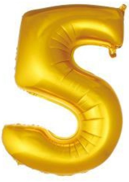 40 Inç 100 cm Altın Folyo Rakam Balon 5