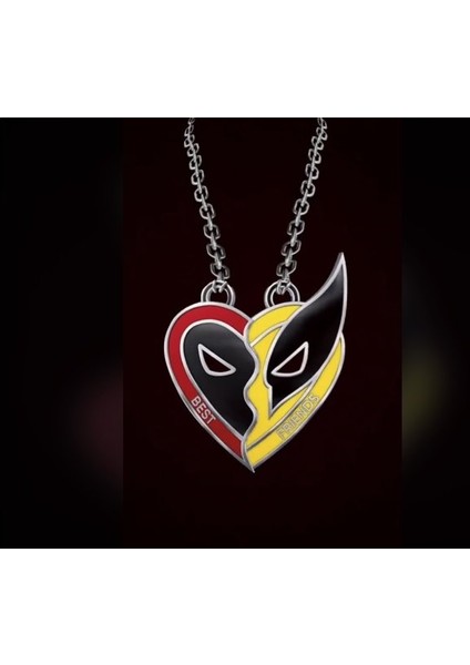 Deadpool & Wolverine Best Friends Sevgili Çift Arkadaş Kolyesi