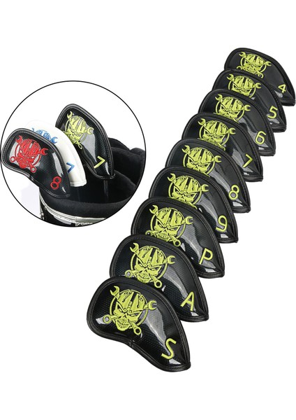 9 Paket Pu Golf Headcover Head Sarı Sarı (Yurt Dışından) modelleri