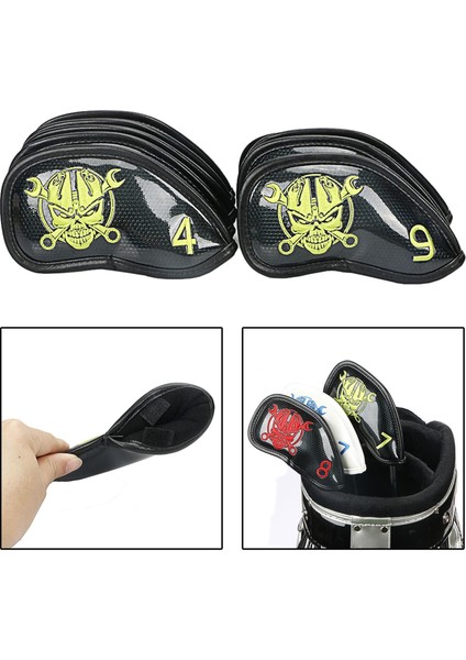 9 Paket Pu Golf Headcover Head Sarı Sarı (Yurt Dışından) fırsatları