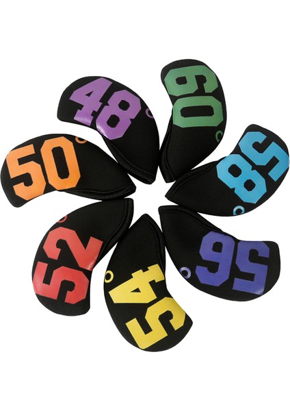 7x Golf Demir Headcover Golf Kulübü Kafa Kapağı Çok Sayıda Golfçü Hediyesi (Yurt Dışından) fırsatları