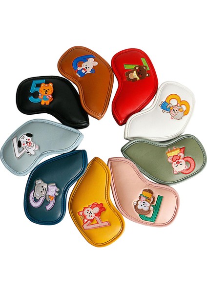 9 Adet Golf Demir Headcover Golf Kulübü Kafa Golf Eğitimi Açık Mekan Çok Molor (Yurt Dışından) modelleri