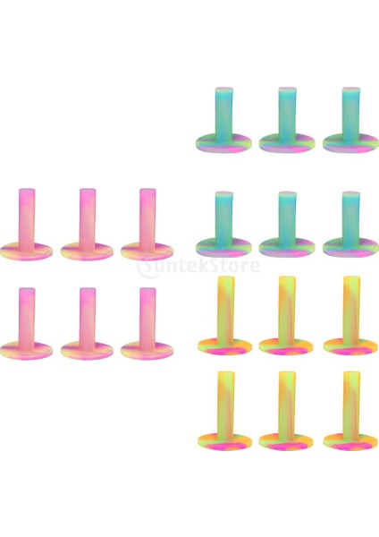 6pcs Kauçuk Golf Tees Golf Ball Tee Uygulama ve Sürüşığı Paspasları 2.1 2.6 54MM (Yurt Dışından)