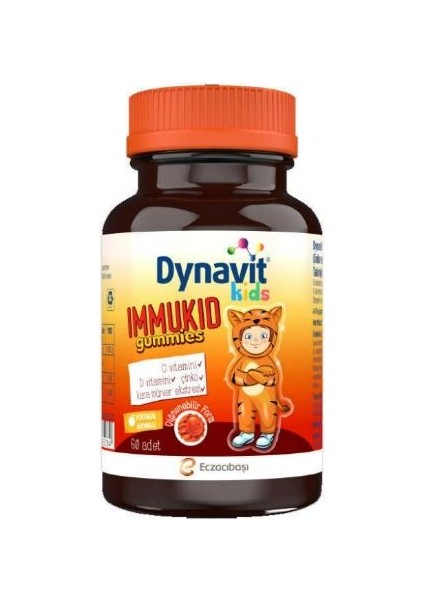 Kids Immukid Gummies 60 Adet Çiğnenebilir Form