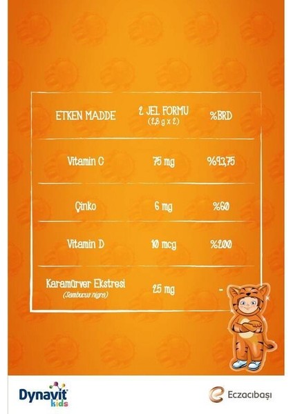 Kids Immukid Gummies 60 Adet Çiğnenebilir Form