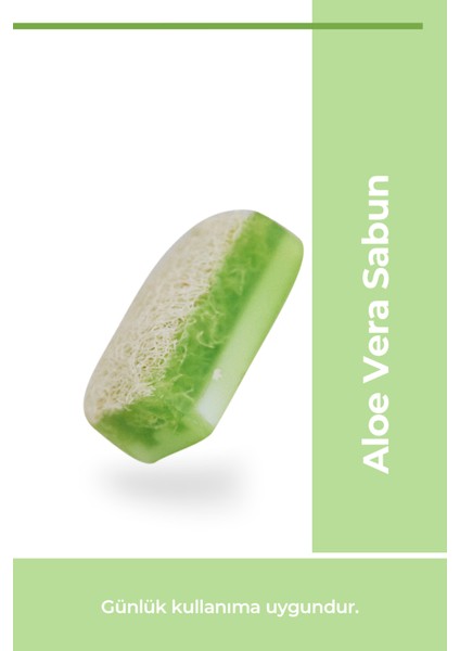 Doğal Kabak Lifli Aloe Vera Sabunu 100 Gr X 4 Adet