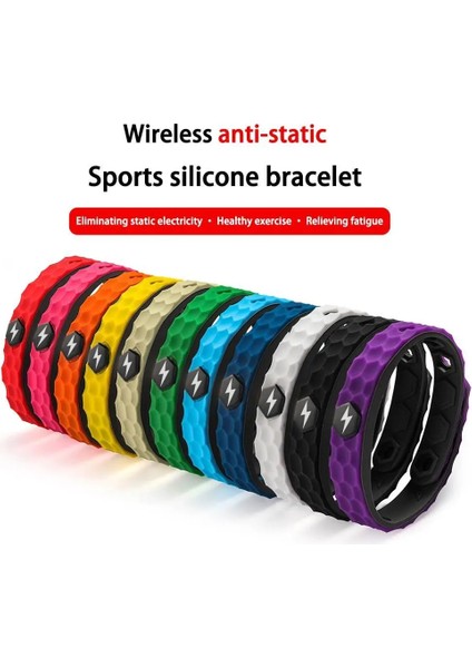 Sarı Negatif Iyon Anti-Statik Spor Bilezik Uzak Kızılötesi Negatif Iyon Bileklik Denge Enerji Silikon Bileklik Manyetik Bilezik (Yurt Dışından) fiyatları