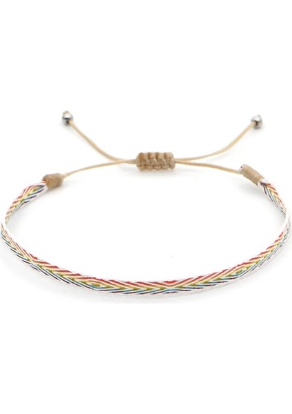 KZ-0014E Paskalya Yeni Boho El Yapımı Örgülü Bilezikler Kadınlar Için Desen Dostluk Halat Bilezik Vintage Kolombiya Örgü Takı Tekstil (Yurt Dışından)