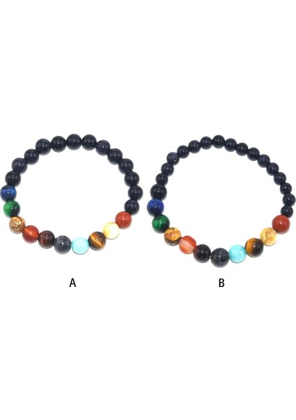 No.8 Boyutu Sekiz Gezegenler Boncuk Bilezik Erkekler Doğal Taş Evren Yoga Güneş Çakra Bilezikler Kadınlar Için Galaxy Takı Noel Hediyeleri (Yurt Dışından) modelleri