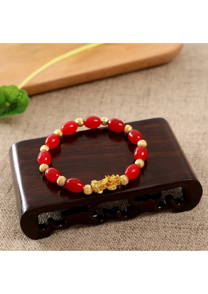 No.4 Boyutu Şanslı Feng Shui Pi Xiu Bilezik Kadın Erkek Renkli Kristal Taş Boncuklu Bilezikler Iyi Şanslar Getirmek Servet Bileklik Takı (Yurt Dışından) indirimleri